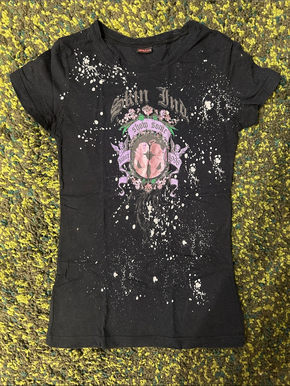 y2k Skin Industries Graphic Fitted Tee